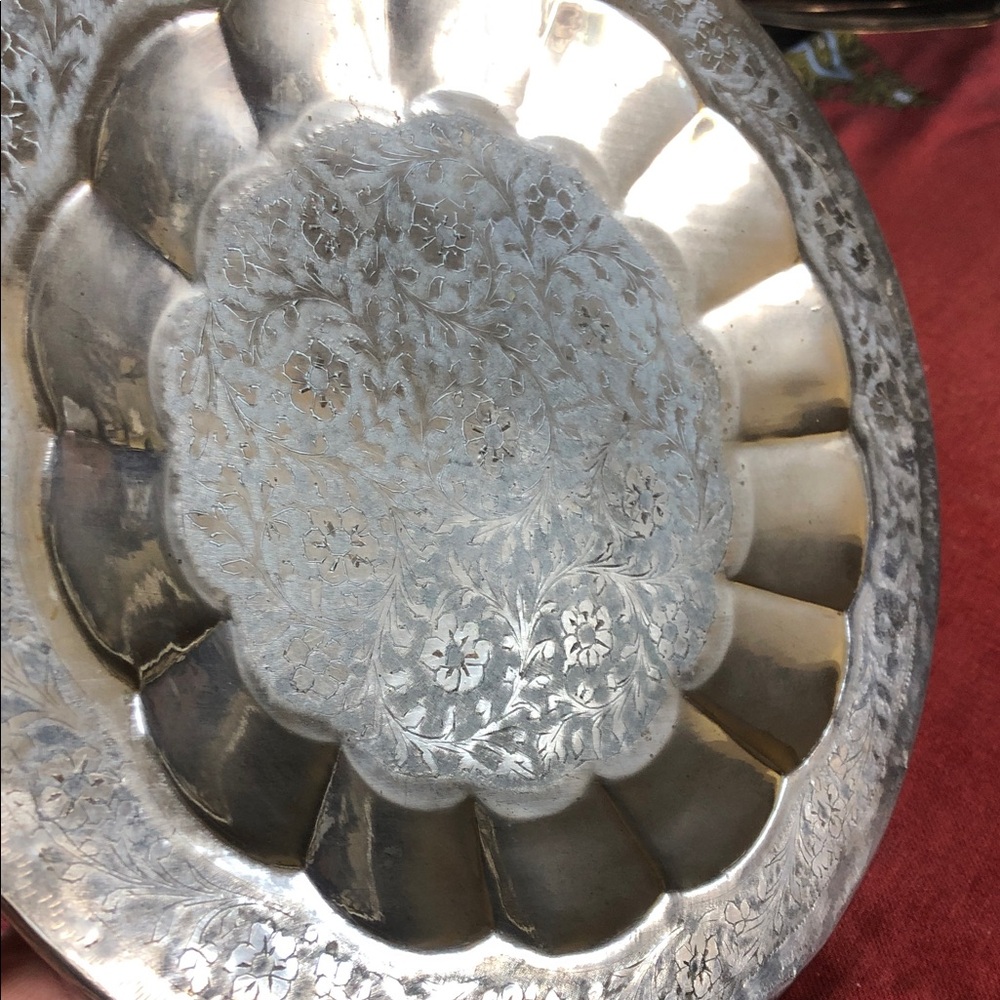Vtg World Gift ZY India candy dish
